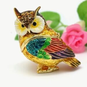 OWL TRINKET BOX-NWT